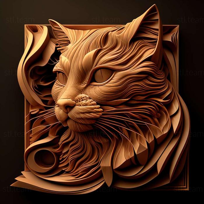 3D model Suphalak cat (STL)